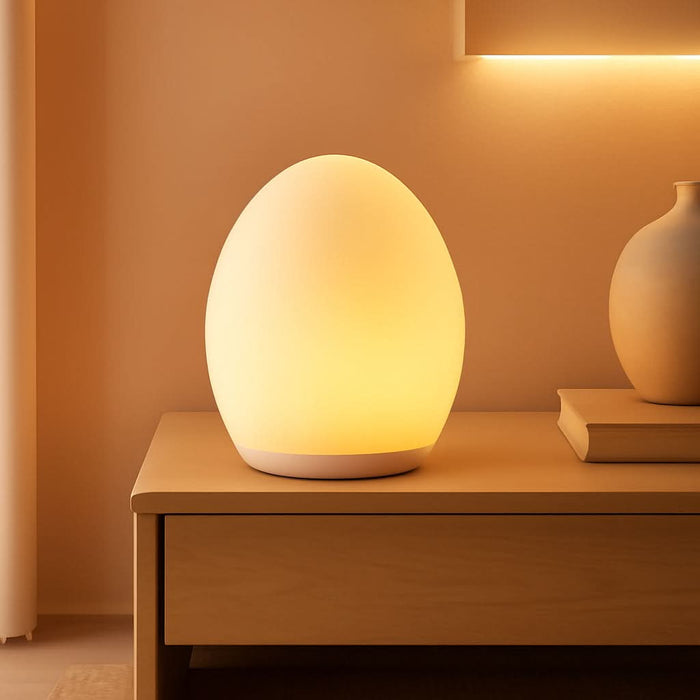 Night Light for Kids, Baby Egg Light for Nursery, 7 Colors Changing & Stepless Dimming, Soft Silicone Touch Night Lamp with 1 Hour Timer, Rechargeable Nursery Night for Breastfeeding