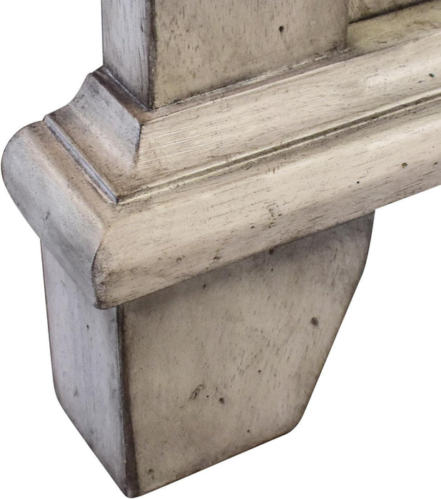 Bear Creek King Bed with Rustic Ivory and Honey Finish BC900-KBED