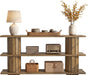Console Table with Storage, 62.9-Inch Long Narrow Entryway Sofa Table 3-Tier Shelves for Living Room Hallway Entrance