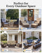 5-Piece Comfort Outdoor Patio Furniture Set with 6" Thick Cushions