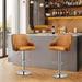 Bar Stools Set of 4, Adjustable Bar Stools with Back, Bar Height Stools for Kitchen Counter