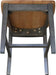 International Concepts San Remo Splatback Dining Chair, Height, Hickory/Washed Coal
