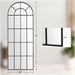 ElegantArched Windowpane 71x30 Full Length Mirror Black