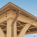 12 X 12 Meridian Gazebo Rain Gutters, Complete Gutter System with 4 down Spouts for Meridian Gazebo
