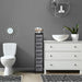 5-Drawer Narrow Dresser for Bedroom (Black)