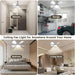 Ceiling Fans with Lights and Remote, Ceiling Fan Light 3000K-6000K 3 Colors Dimmable, Ceiling Fan, 1000 Lumens LED Ceiling Fans for Bedroom Garage Kitchen