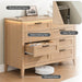 8 Drawer Chest Dresser with LED Lights and Charging Station, Smart RGB App & Remote Control, Built-In USB-A Type-C AC Outlets, Wood Storage Cabinet 44.9" Tall for Bedroom Living Room