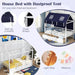 White Twin Montessori House Bed Frame With Drawers