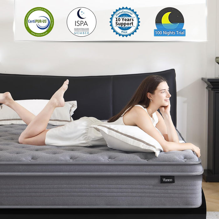 Full Size 12 Inch MemoryFoam Mattress CertipurUSCertified