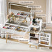 Vanity Desk With 5X MagnifyingMirror USBChargingPort