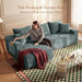 95 Inch Luxurious Sectional Sofa Memory Foam Cushions