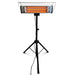 Tradesman 1,500-Watt Electric Outdoor Infrared Quartz Portable Space Heater with Tripod, Wall Mount and Remote