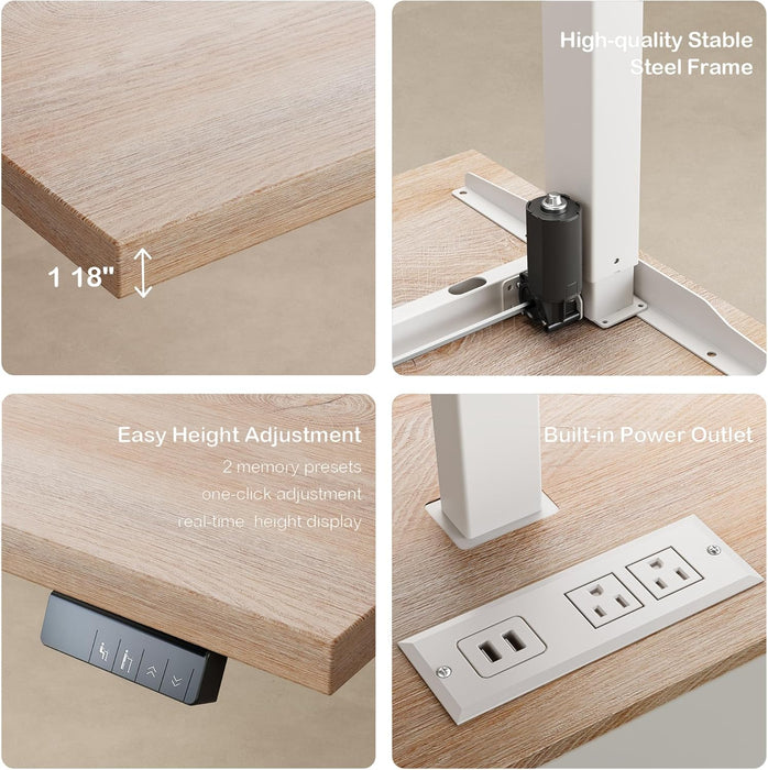 71 Inches Electric Height Adjustable Standing Desk