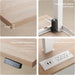 71Inch L Shaped Standing Desk With USB WalnutFinish