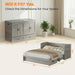 Queen Murphy Bed Grey SpaceSavingDrawer Compact Unit