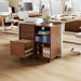 Solid Wood Executive Lockable Drawers File Cabinet