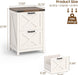 Two Drawer Farmhouse Vertical Filing Cabinet White