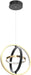 Black Gold Chandelier 11.8Inches Pendant Light Fixture