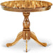 AMT-ANA-TP Antique Dining Room Table - a round Kitchen Table Top with Pedestal Base, 36X36 Inch, Natural