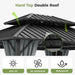 10x12 Aluminum Gazebo With Gray DoubleGalvanized Roof