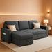 87Inch MultiFunctional Velvet Sleeper Sofa With Storage