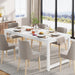 70.9 Inch Large Dining Table Rectangular Kitchen Furniture for 6 to 8 People, White