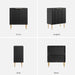57"W Modern Sideboard Buffet Cabinet with Adjustable Shelves, Black