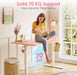 Electric Height Adjustable Standing Desk, 48 Inch Pink Computer Desk for Women Girls, Sit Stand Table for Home, Office, Bedroom