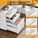 Locking 3-Drawer Rolling File Cabinet