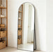 Arched Full Length Mirror, 56"X16" Black Floor Mirror for Bedroom, Wall Mounted or Leaning Dressing Mirror, Wall Mirror for Living Room, Hallway