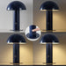Boletus Mushroom Desk Lamp 10.75" Metal LED, Navy