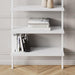 Matte White IndustrialGrade Bookshelf With Six Shelves