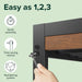 Kai Bamboo and Metal Platform Bed Frame, Sturdy Steel Frame, Twin