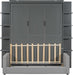Murphy Bed Queen Size Grey Upholstery Sofa