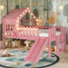 Pink Twin Loft Bed With PremiumLEDLighting Modules