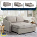 Full Size Slipcovered Convertible Sleeper Sofa Comfortably