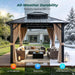 10x10 Feet Hardtop Gazebo PremiumQuality Outdoor Patio