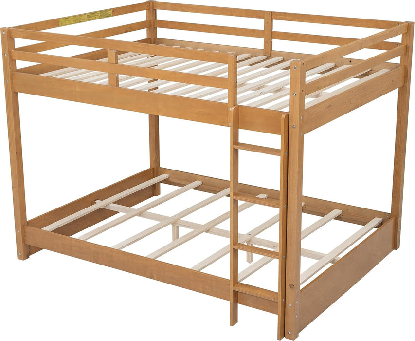 Queen Over Queen SolidWoodConstruction Bunk Bed Ladder