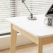 47 Inch Compact Computer Gaming Desk, White Study Work Office Desk with 2 Storage Drawers, Rectangular Study Reading Table, Simple Computer Writing Table for Home Office, Living Room