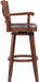 Broadmoor Swivel Extra Tall Barstool, 50-Inch, Cappuccino