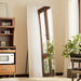 Full Length Mirror with Stand, 56"X21" Floor Mirror, Silver