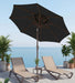 10FT Patio Umbrella, Outdoor Umbrella with Push Button Tilt and Crank, 8 Sturdy Ribs, UV Protection & Waterproof Market Umbrella for Pool, Backyard, Beach,Deck
