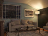 Stowe Floor Lamp with Antique Brass Finish, Modern Style, 61" Height, 19" Width, 19" Depth