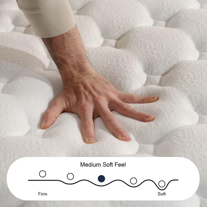 Twin Mattress,10 Inch Twin Size Mattress,Hybrid Mattresses,Single,Gel Memory Foam Individually Wrapped Pocket Coils Innerspring Pressure Relief,Soft,Certipur-Us Certified,Fiberglass-Free,