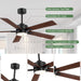 52Inch IndustrialGrade LED Ceiling Fan Remote Control