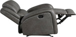 Rocker Recliner Chair, Reclining Rocking Chair, Home Theater Reclining Seat, Manual Recliner Seat for Living Room, Nursery, Bedroom, Office, Apartment, Grey