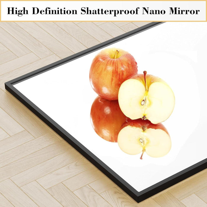 Full Length Mirror 59"X17" Full Body Floor Mirror for Bedroom or Cloakroom, Can Stand Alone, Hang or Lean against Wall, Tall Wall Mirror with Stand and Sleek Aluminum Alloy Thin Frame