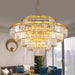 31-Inch Matte Elegant Gold Chandelier Pendant Lighting