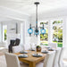 Cerulean Vintage Three Light Pendant Ceiling Fixture