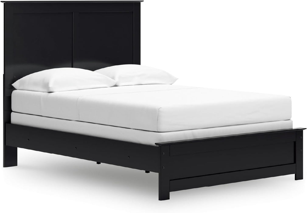Signature Design by Ashley Maribel Transitional Full Panel Bed, Foundation or Box Spring Needed, Black